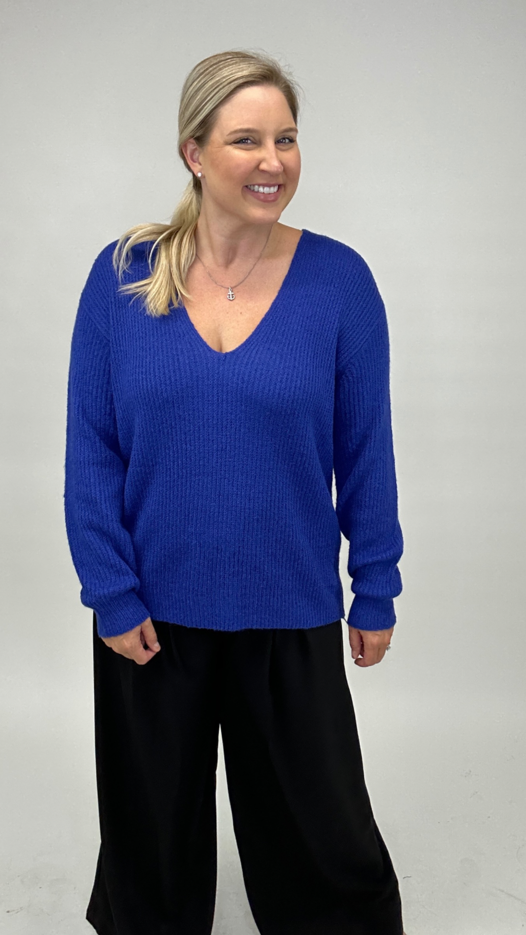 Cobalt 2025 blue sweater