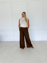 Load image into Gallery viewer, Brown Pleated Pant
