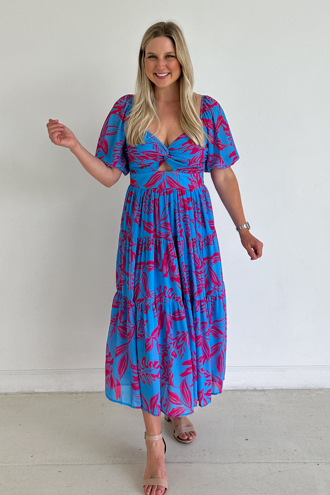 Blue Fuchsia Midi FINAL SALE