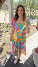 Load image into Gallery viewer, Neon Print Midi Dress
