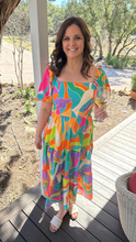 Load image into Gallery viewer, Neon Print Midi Dress FINAL SALE
