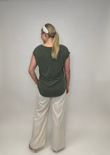 Load image into Gallery viewer, Olive Jersey Top FINAL SALE
