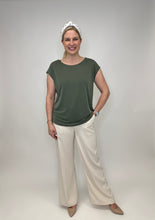 Load image into Gallery viewer, Olive Jersey Top FINAL SALE
