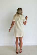 Load image into Gallery viewer, Scuba T-Shirt Dress- Eggshell FINAL SALE
