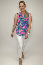 Load image into Gallery viewer, Sleeveless Paisley Printed Top FINAL SALE
