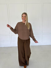 Load image into Gallery viewer, Brown Cable Knit Sweater
