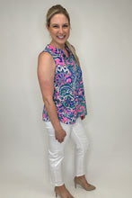 Load image into Gallery viewer, Sleeveless Paisley Printed Top FINAL SALE
