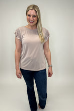 Load image into Gallery viewer, Jersey Knit Top Taupe
