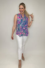 Load image into Gallery viewer, Sleeveless Paisley Printed Top FINAL SALE
