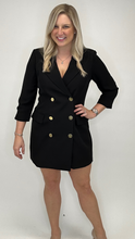 Load image into Gallery viewer, Black Blazer Dress FINAL SALE
