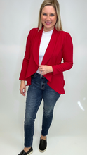 Load image into Gallery viewer, Solid Career Blazer- Red FINAL SALE
