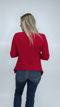 Load image into Gallery viewer, Solid Career Blazer- Red FINAL SALE
