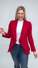 Load image into Gallery viewer, Solid Career Blazer- Red FINAL SALE
