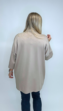 Load image into Gallery viewer, Oversized Scuba Modal Cardigan-Taupe FINAL SALE
