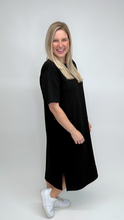 Load image into Gallery viewer, Scuba Midi Dress Black- FINAL SALE
