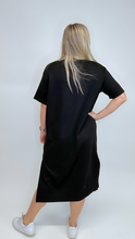 Load image into Gallery viewer, Scuba Midi Dress Black- FINAL SALE
