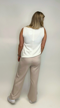 Load image into Gallery viewer, Wide Leg Scuba Modal Pant- Taupe FINAL SALE
