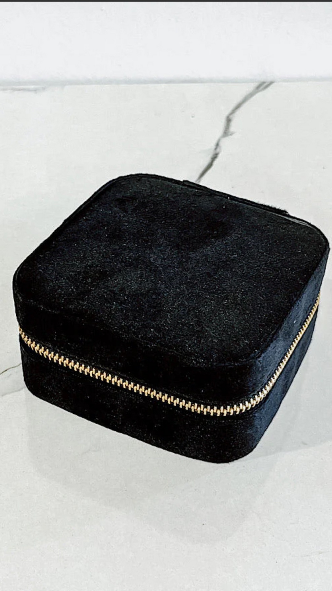 Black Velvet Jewelry Box