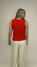 Load image into Gallery viewer, Basic Sleeveless Sweater Dark Orange- FINAL SALE
