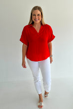 Load image into Gallery viewer, Tomato Red Blouse
