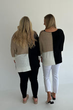 Load image into Gallery viewer, Neutral Color Block Sweater
