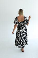 Load image into Gallery viewer, Black &amp; White Floral Midi
