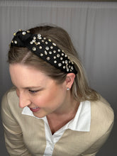 Load image into Gallery viewer, Black Jeweled Headband
