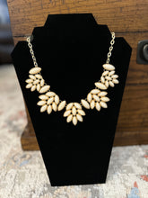 Load image into Gallery viewer, Cream &amp; Gold Statement Necklace
